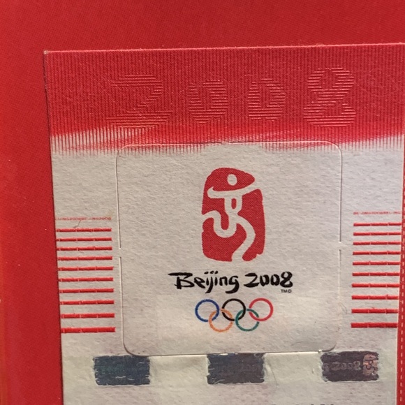 NIB Beijing Olympics 2008 Fuwa Bei Bei Silver Metal Child Spoon Set/2 Authentic - Picture 9 of 10